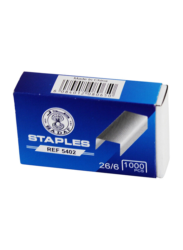 

Sadaf Durable 26/6 Stapler Pin, 1000 Pins, PD-99, Silver