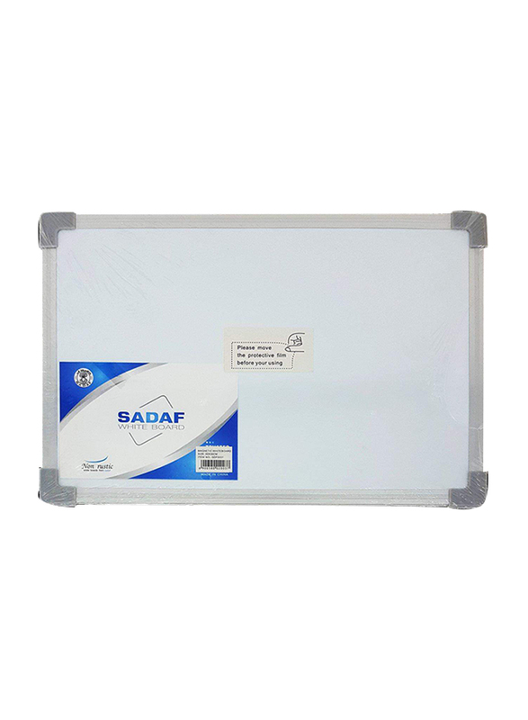 Sadaf PD-105 White Board Double Side Steel Frame, 20 x 30cm, White
