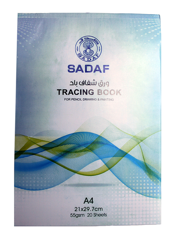 Sadaf Tracing Book, 55GSM, 20 Sheet, A4 Size, Multicolour