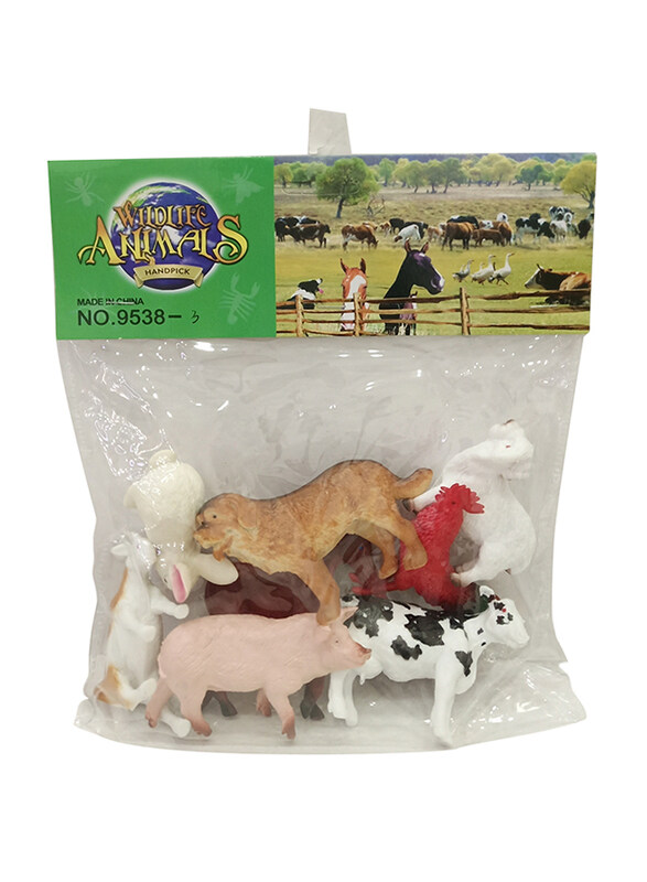 

Wildlife Animals Farm Animal Toy Set, 8 Pieces
