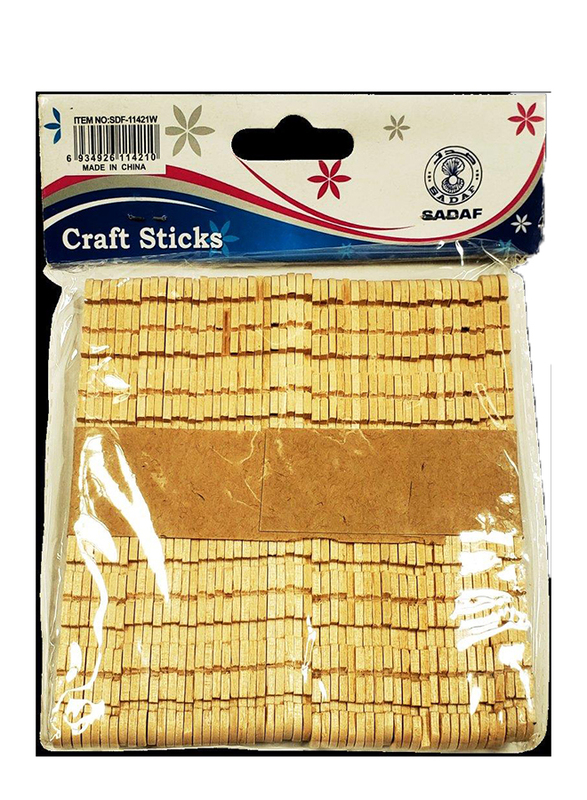 Sadaf Craft Sticks Set, 11.4cm x 1cm x 2mm, 50-Piece, PD-40, Multicolour