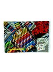 Sinarline Spiral Colour Drawing Book, 20 Sheets, 120 GSM, A3 Size, Multicolour