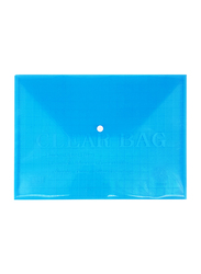Sadaf Clear Bag, A4 Size, SDF209A, Blue