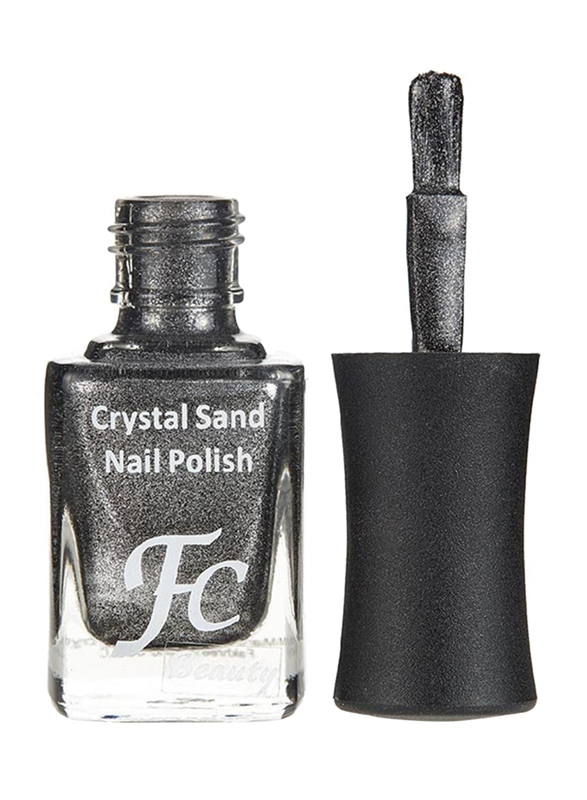 FC Beauty Crystal Sand Nail Polish, 10ml, 10, Black