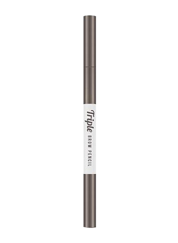 Missha Triple Brow Pencil, 0.22gm, Natural Brown