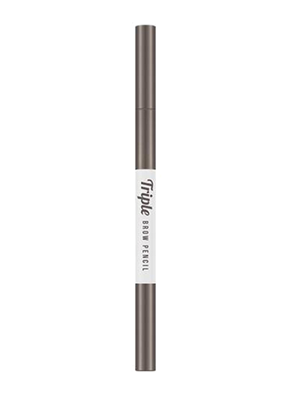 Missha Triple Brow Pencil, 0.22gm, Gray Brown