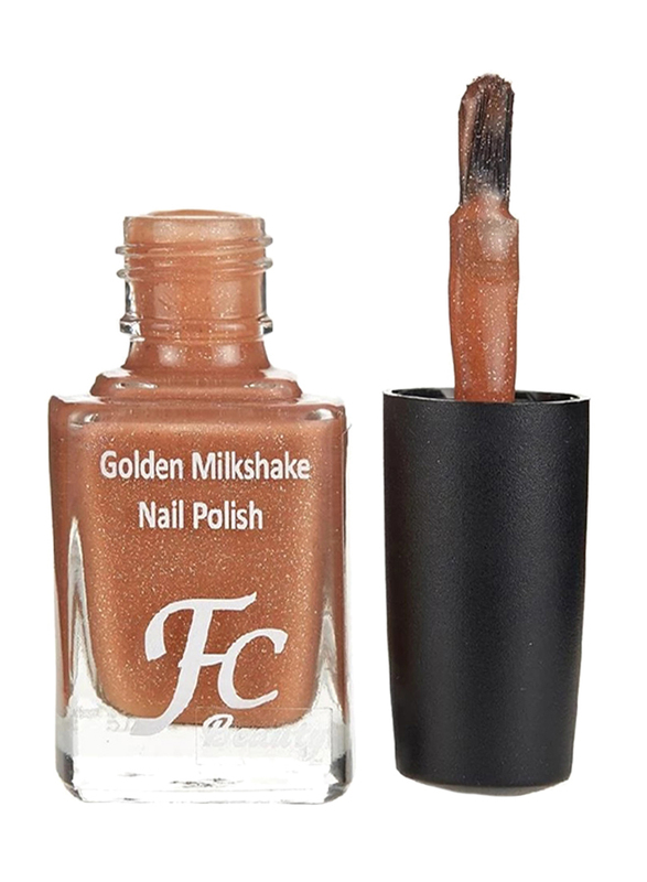 FC Beauty Golden Milk Shake Nail Polish, 10ml, 06, Gold