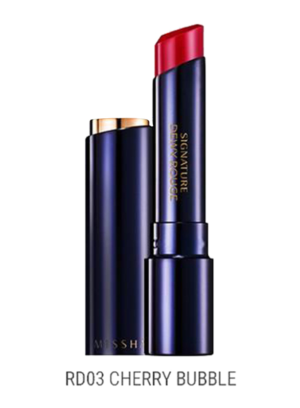 Missha Signature Dewy Rouge Lipstick, 3.4gm, RD04 Scarlet Lady, Red