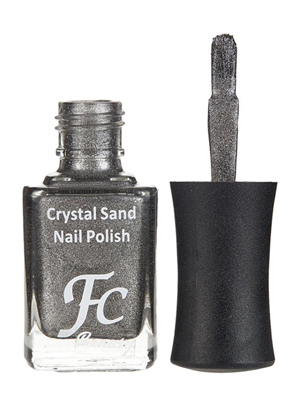 FC Beauty Crystal Sand Nail Polish, 10ml, 12, Silver
