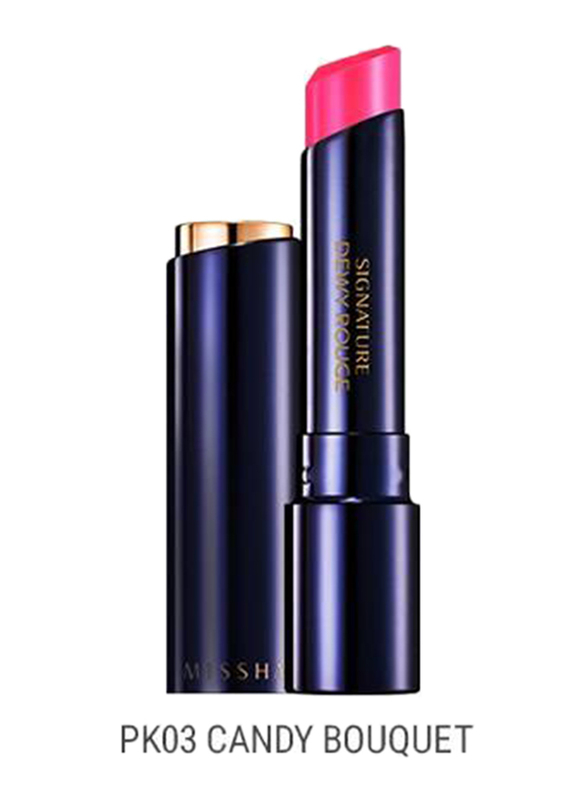 Missha Signature Dewy Rouge Lipstick, 3.4gm, PK03 Candy Bouquet, Pink