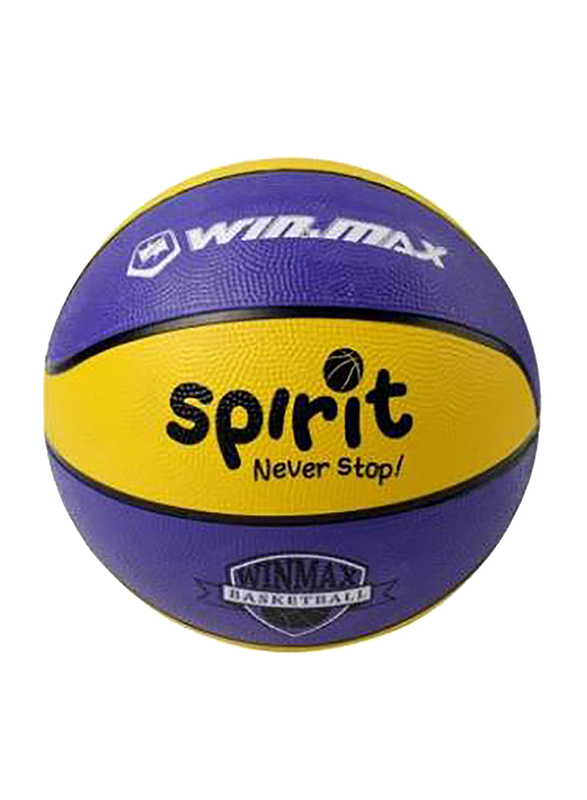 Winmax Rubber Basketball, Size 3, Multicolour