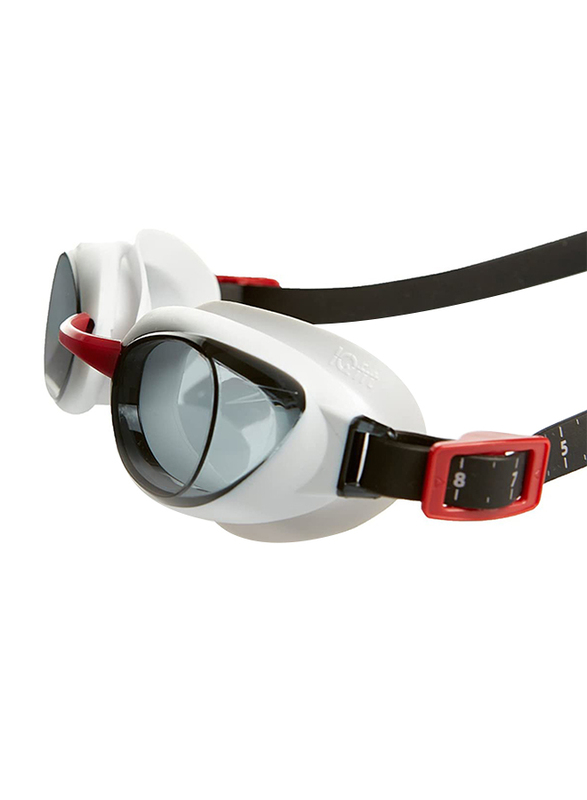 Speedo Aquapur Swimming Goggles, Free Size, White/Black