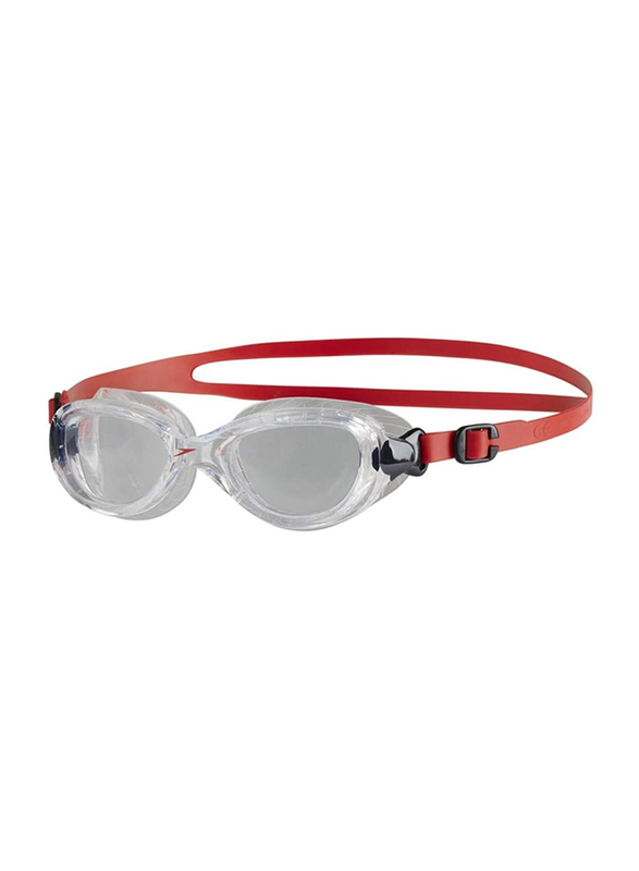 Speedo Futura Classic Junior Swimming Goggles, Lava Red/Clear