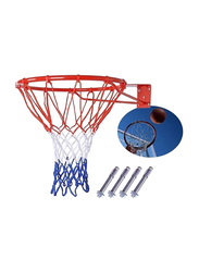 Marshal Fitness 45cm Basketball Hoop Net Ring, Multicolour