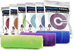 Marshal Fitness Neck Cooler Wrap Cooling Towel for Golf/Gym/Yoga/Workout Running, Mf-0160, Multicolour