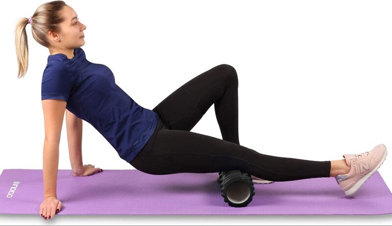 Marshal Fitness EVA Yoga Foam Roller for Muscle, 35cm, Mf-0113, Black