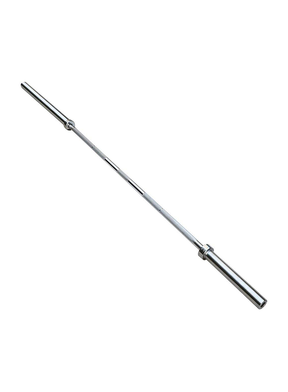 Marshal Fitness Olympic Bar Weight Lifting Bar, 60 inch, Silver
