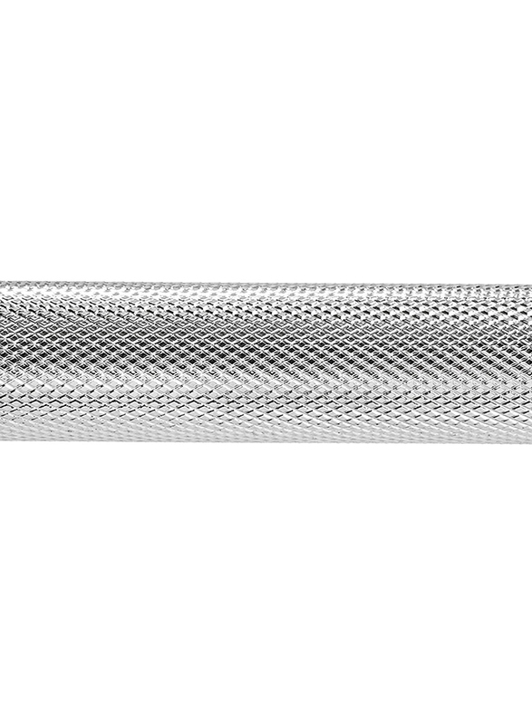 Marshal Fitness Stainless Steel Weight Lifting Bar, 72inch, Silver