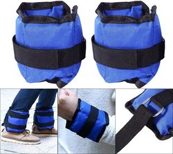 Marshal Fitness Ankle Wrist Weight Durable Practical Hands or Feet Wear Resistant, 2 x 1Kg, Mf-0050, Blue