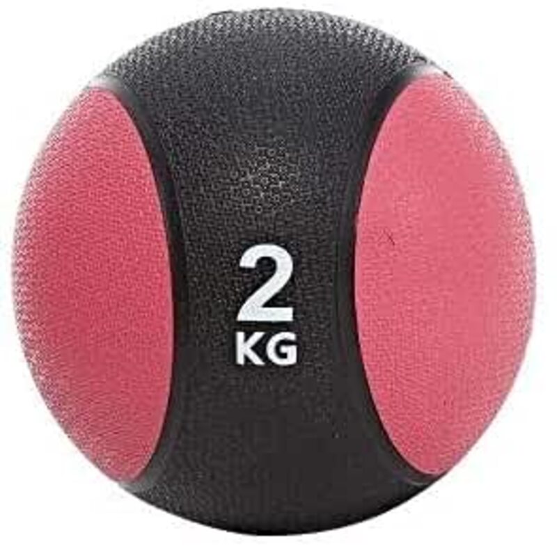 Marshal Fitness Rubber Med Bounce Exercise Medicine Ball, 2Kg, Mf-0103, Multicolour