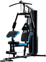 Marshal Fitness Multifunctional Luxury Home Gym Station with 140LBS Weight Stack and Full body Work Out, MF-913, Black