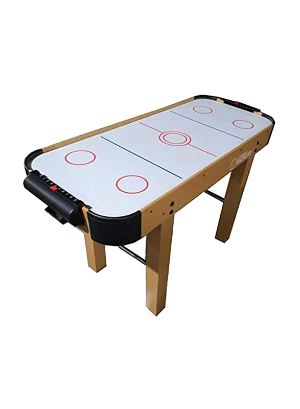Marshal Fitness 4-Feet Electric Air Hockey Game Table, Multicolour