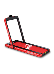 Marshal Fitness 2-in-1 Under Desk Treadmill with Remote Control and Bluetooth Speaker, MF-129, Red