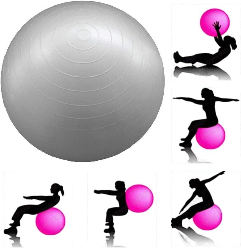 Marshal Fitness Anti-Burst Balance Strength Yoga Ball, 75cm, Pink