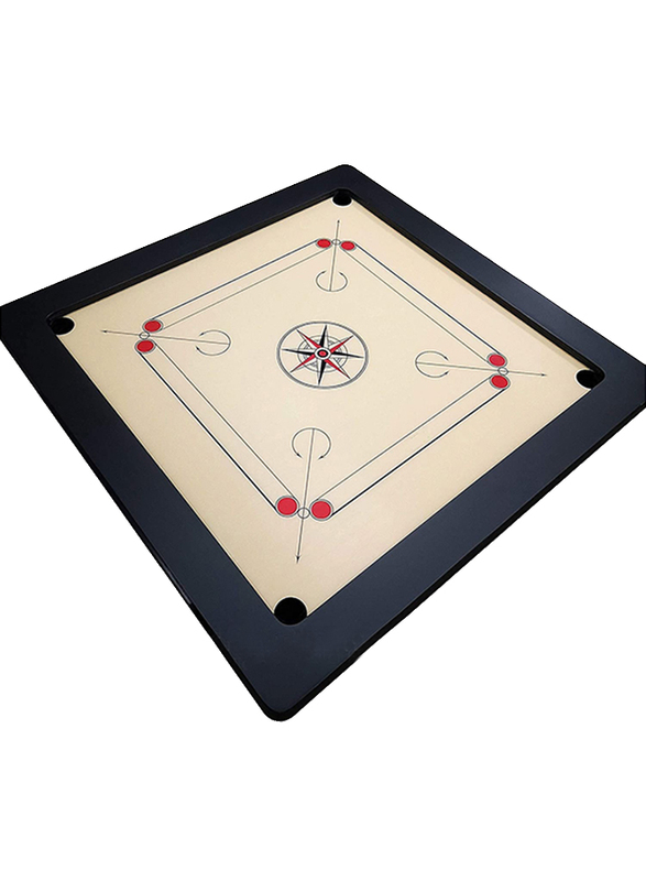 Marshal Fitness 18 inch Deluxe Carrom Board with Coins and Striker