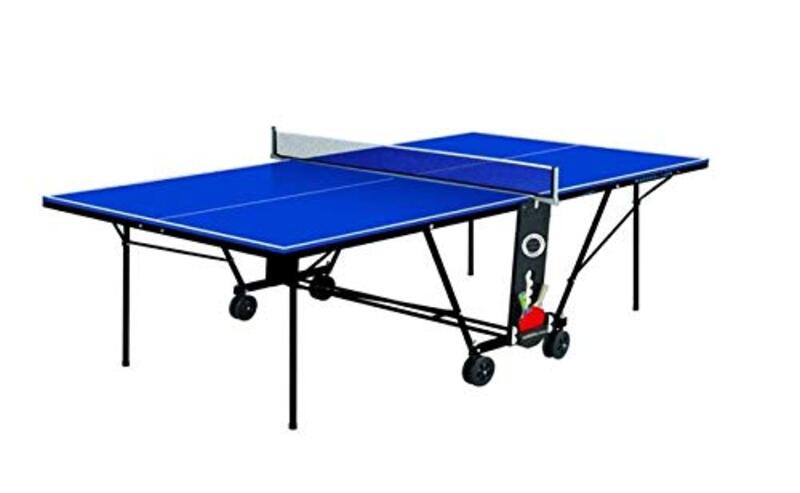 Marshal Fitness Table Tennis Classic In Door Two Way Foldable Ping Pong Table, Mf1400, Blue