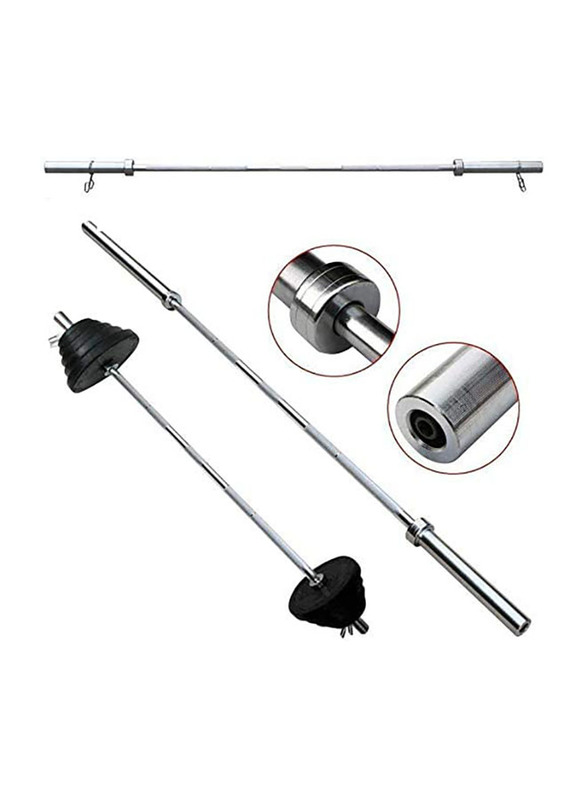 Marshal Fitness Olympic Weight Lifting Bar, 72inch, Silver