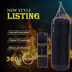 Marshal Fitness 80cm MMA Boxing Sandbag Punching Bag, Black