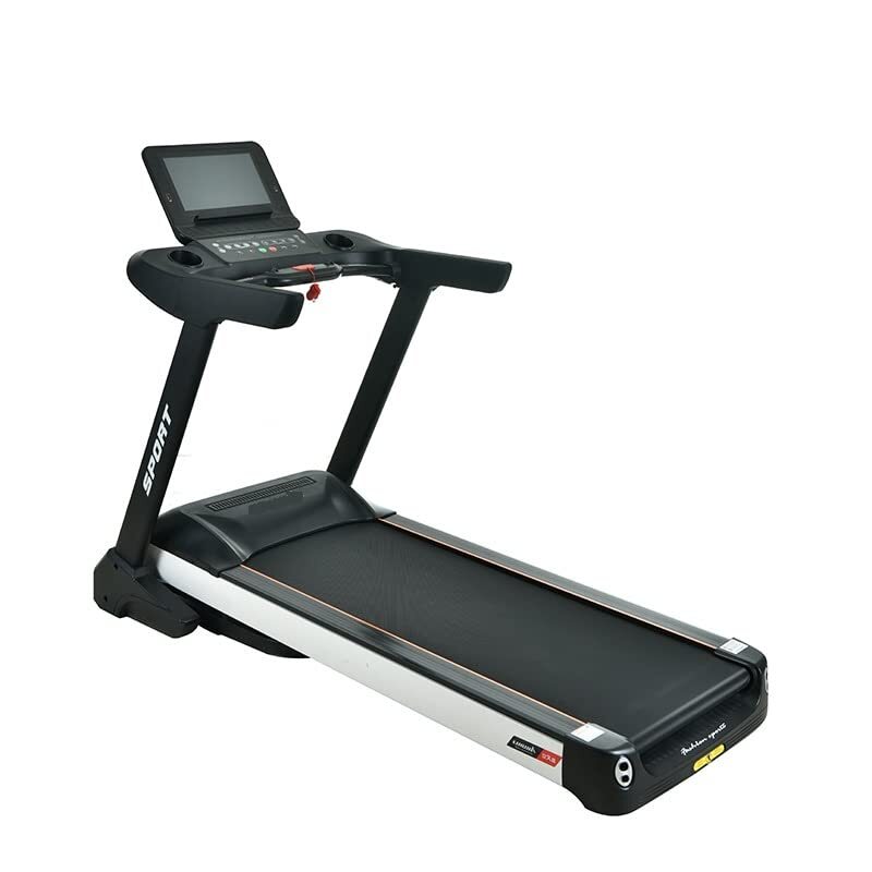 Marshal Fitness TV Treadmill with 6.0 HP Motor and Max User Weight 160Kg, MF-4295-TV, Black