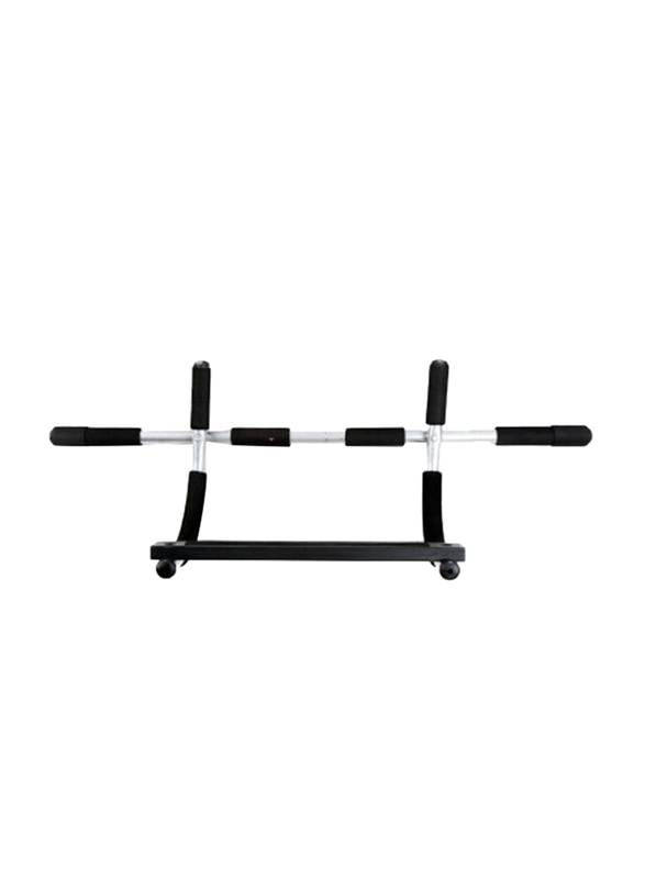 H9462 Gym Bar Fitness Equipment, Black/Silver