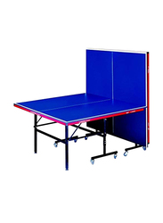 مارشال فتنس طاولة تنس الطاولة مع عمود وشبكة, 12606, أزرق