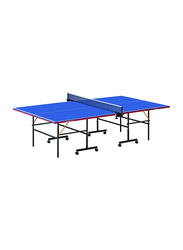 مارشال فتنس طاولة تنس الطاولة مع عمود وشبكة, 12606, أزرق