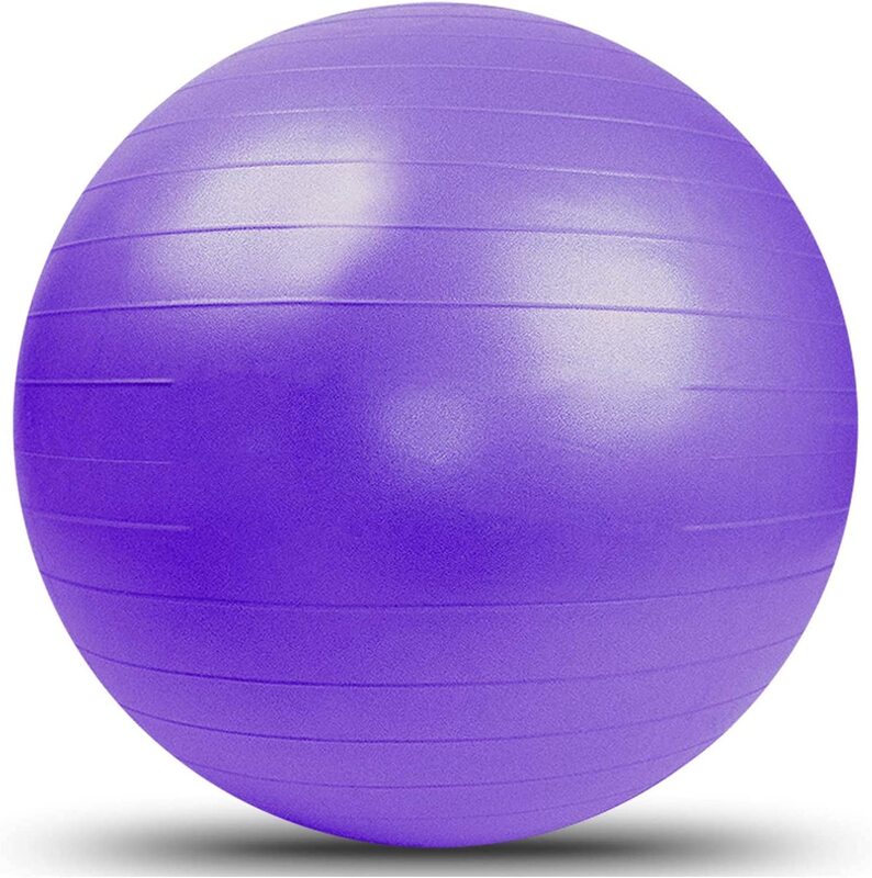Marshal Fitness Anti-Burst Balance Strength Yoga Ball, 75cm, Purple