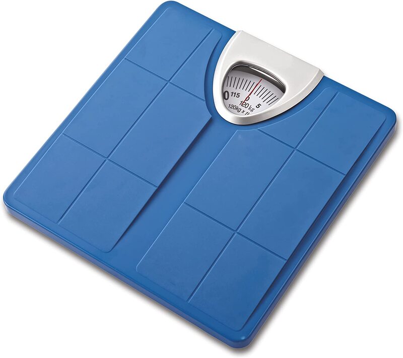 Marshal Fitness Analogue Manual Mechanical Weighing Scale with 120Kg Capacity, Mf-0298, Blue