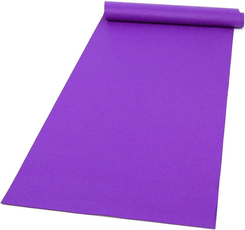 Marshal Fitness Non-Slip and Durable Exercise and Yoga Mat, 5mm, Purple