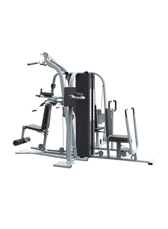 Marshal Fitness Professional Equipment Multi Jungle Five Station Home Gym, MF-9960-4, Black/Grey
