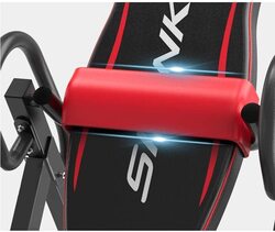 Marshal Fitness Foldable Inversion Table with Headrest, MF-0071, Black/Red