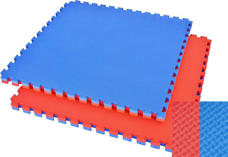 

Marshal Fitness Interlocking Puzzle Polyvalent Mat, 4cm, Red/Blue