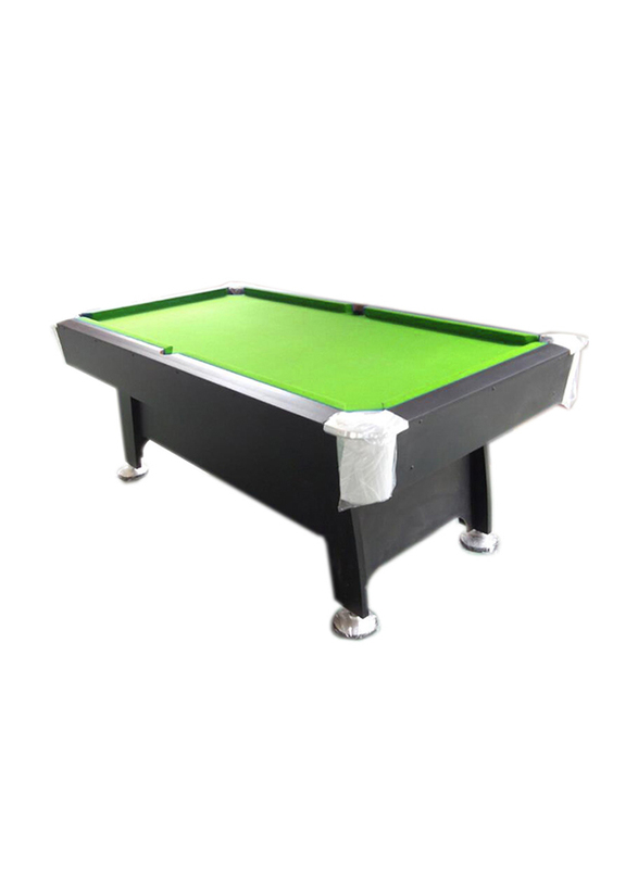 مارشال فتنس طاولة بلياردو بحجم 7 قدم مع نظام جمع الكرات, أسود/أخضر