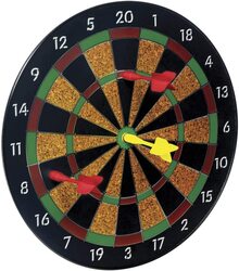 Marshal Fitness 12 Inch Target Bulls Eye Magnetic Dart Board with 6 Strong Darts Pin, Mf0233, Multicolour