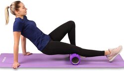 Marshal Fitness EVA Yoga Foam Roller for Muscle, 35cm, Mf-0113, Purple