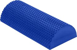 Marshal Fitness Half Round Greyghost EVA Foam Roller With Massage Floating Point, 30cm, MFX-0010, Multicolour