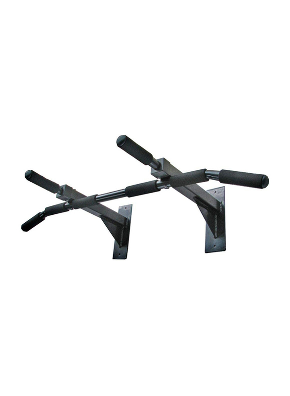 Ultimate Body Press Wall Mounted Pull Up Bar, Black