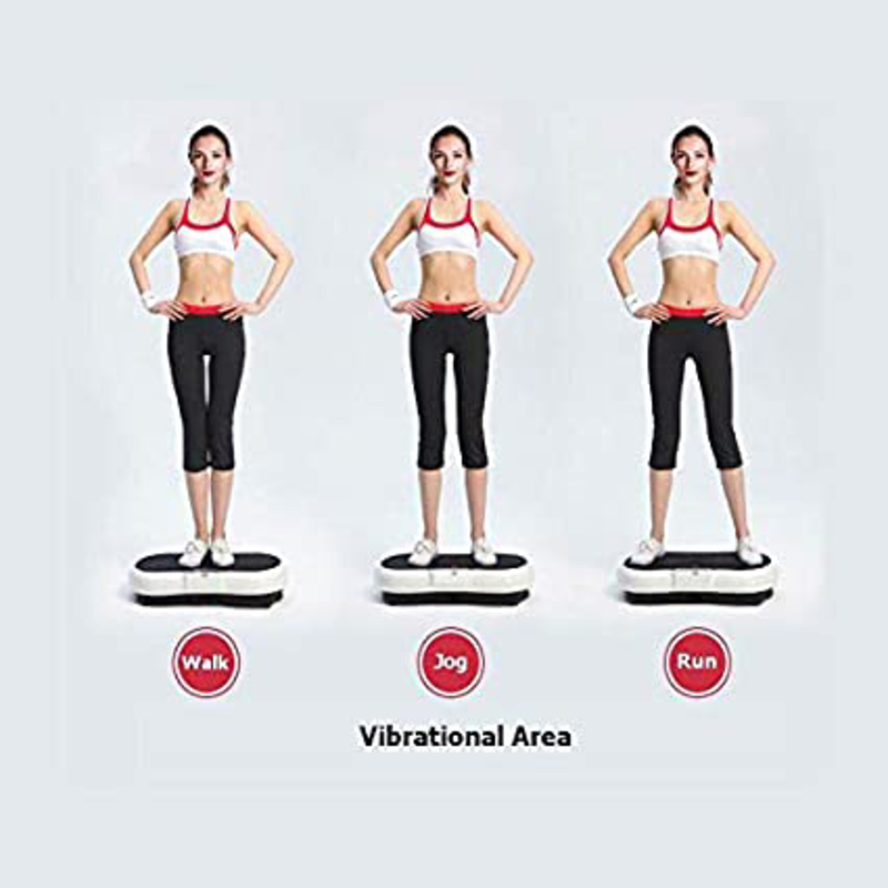 Marshal Fitness Smart Crazy Fit Relaxation Body Slimming Vibration Plate, Black/White