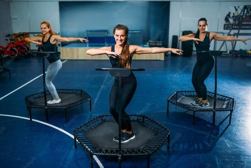 

Marshal Fitness Foldable Trampoline Adjustable Exercise Jumping Bounce, 45 inch, Mf-0158, Multicolour