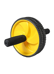 Double Wheel Ab Power Roller, Yellow/Black